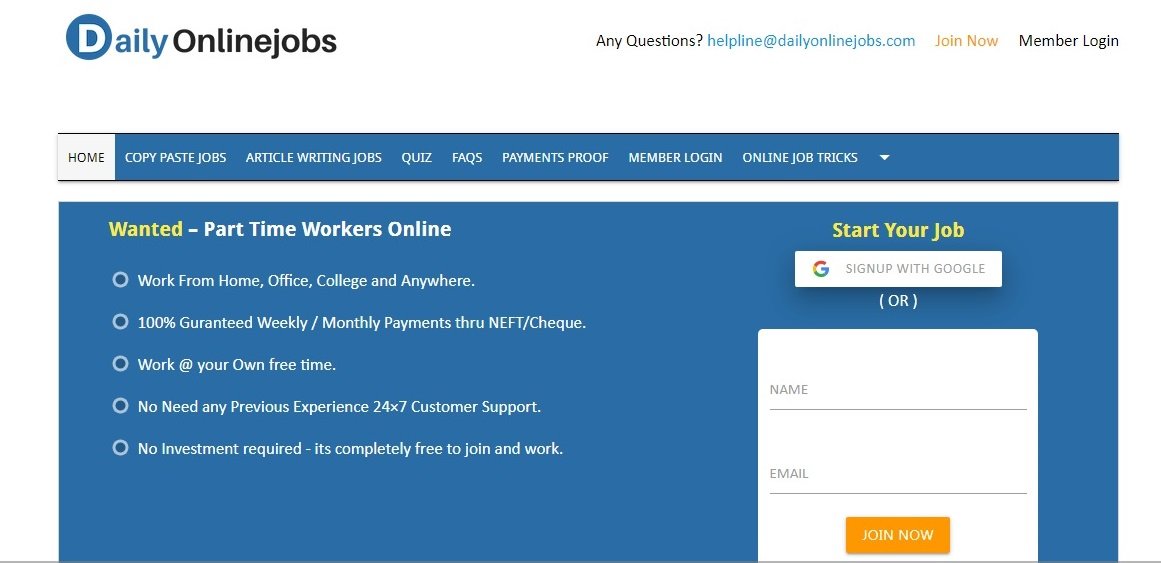 Dailyonlinejobs.Com